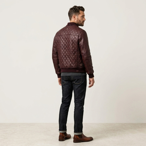 Chaquetas de Cuero para Hombre, Diseño 2026, Totalmente Personalizadas, de Cuero Genuino de Búfalo, Hechas en Sialkot, Pakistán, Chaqueta de Cuero Negra - Product Image 4