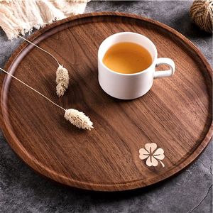 Handmade Antique Wooden Serving Tray Set <b>Rustic</b> Carved Rectangular Decorative Nesting Trays with Handles for Home <b>Coffee</b> <b>Table</b> - Product Image 5