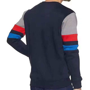 <b>Men</b> Colorblock Long Sleeve Crew Neck Sweatshirt 100% Cotton Knitted All Seasons Wear - Product Image 6