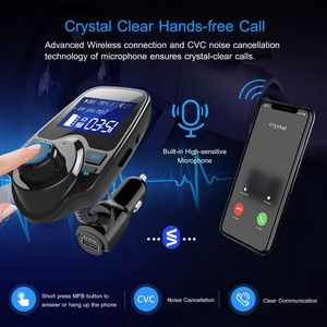 Transmisor FM Inalámbrico para Auto con Carga Rápida USB, Llamadas Manos Libres, Reproductor MP3 con Entrada AUX para Kit de Auto Bluetooth - Product Image 3