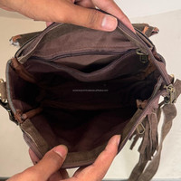 Tas selempang kulit sapi Flap wanita, kapasitas besar kulit lunak buatan tangan desainer mewah