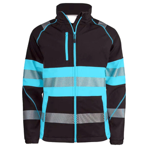 Comfortable High Visibility Professional <b>Reflective</b> with Front Zipper Maximum Protection Lightweight Workwear Safety <b>Jacket</b> - Product Image 1