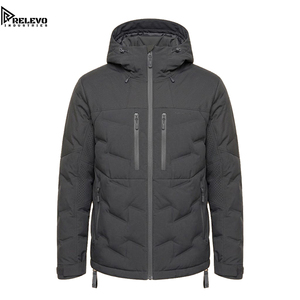 OEM High Quality Men Waterproof Hooded Puffer <b>Jacket</b>, Unisex Tactical Winter Outerwear <b>with</b> <b>Zipper</b> <b>Pockets</b> - Product Image 1
