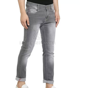 Pantalones Vaqueros de Algodón 100% de Tiro Medio Oscuro, Ligeros y Casuales, los Más Vendidos de 2026, Diseña Tu Propio Logotipo, MOQ Bajo, En Stock - Product Image 4