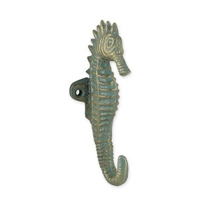 Seahorse Wall <b>Hook</b> Metal Vintage Style Rust Resistant <b>Single</b> <b>Hook</b> Animal Design Waterproof Eco-Friendly Durable Garden - Product Image 6