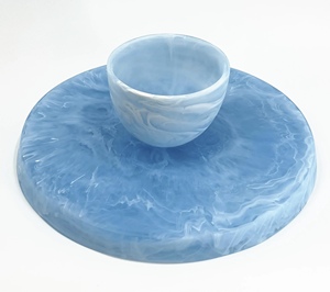 Round Black Resin Disposable Eco-Friendly Handmade Cake Stand with Non-Stick Surface Food Grade Plastic - Product Image 5