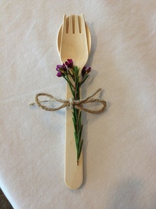 Compostable Birchwood <b>Fork</b> Set 155mm Disposable Food Safe <b>Forks</b> for Weddings, Picnics & Catering Functions Bakery Items Dessert - Product Image 1