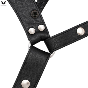 Jockstrap de Cuero Negro Genuino Hecho a Mano para Hombre, Estilo Club, Servicio OEM ODM, Personalizado, Alta Calidad, Duradero y Transpirable - Product Image 5