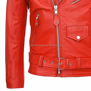 Custom Genuine Leather Jacket <b>Men</b> Classic Motorcycle Biker Bomber Outerwear <b>Coat</b> - Product Image 3