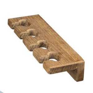 Organizador de cepillos de dientes de madera para encimera de tocador con ranuras separadas para accesorios de baño familiares - Product Image 1