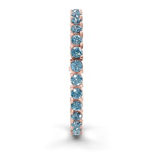 Pulsera de tenis de oro rosa de 10 quilates con diamantes de laboratorio Aelia Ice Blue (2 quilates) Tw. Cadena de Lujo con Engaste de Puntas, Joyería Fina para Mujer, GRA - Product Image 6