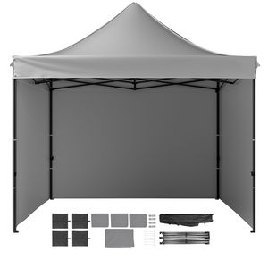 Gazebo Pop-up 3x3 Metri con Pareti Laterali Rimovibili e Borsa con Ruote, Montaggio Istantaneo, Protezione UV e Impermeabile - Product Image 1
