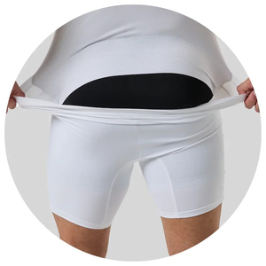 Vêtement sculptant pour homme sur mesure, coupe ajustée, respirant, léger, extensible en spandex, contrôle du ventre, sans couture, confortable et pratique - Product Image 3