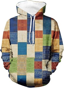Sweat à capuche camouflage pour homme, coupe ample, imprimé, avec poche, style décontracté automne, 100% polyester French Terry - Product Image 6