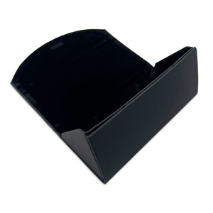 Étui rigide pliable en cuir PU texturé et doublure polaire pour lunettes, disponible en plusieurs couleurs - Product Image 3