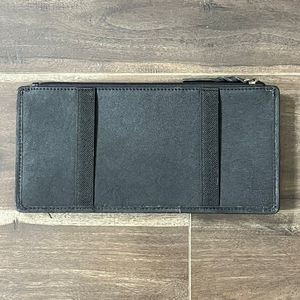 New Western Style Hair On Cowhide Leather Car Sun Visor Organizer Multiple Pocket for <b>Document</b> Sunglasses <b>Holder</b> for Vehicles - Product Image 6
