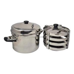 Olla para Cocinar Dhokla con 4 Platos, Vaporera, Utensilios de Cocina de Alta Calidad y Durabilidad - Product Image 3