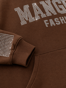 Conjunto de Sudadera con Capucha y Pantalones Deportivos Personalizados de Primera Calidad con Logotipo de Pedrería, Transpirables, Ecológicos, para Hombre y Mujer, 100% Algodón Felpa - Product Image 5