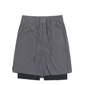 Shorts de plage pour hommes en tissu 100% polyester léger et confortable avec taille élastique, pour la détente et le quotidien - Product Image 1