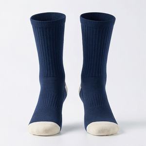 OEM Custom Logo <b>Socks</b> Unisex High-Quality Moisture Wicking Basketball Embroidered Crew Customized Color Breathable Athletic Gear - Product Image 1