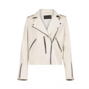 Cropped women <b>suede</b> leather <b>jacket</b> with long sleeves and fitted design soft lined fashion leather <b>jacket</b> for boutique collection - Product Image 4
