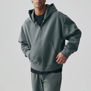 High-quality Winter Zip-up Hooded <b>Jacket</b> <b>Thick</b> <b>Fleece</b> 100% Cotton for Men Made in Pakistan by Salamons Wears - Product Image 3