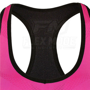Sujetador Deportivo de Compresión Simple para Mujer, de Alta Calidad, Elástico, Transpirable, Ecológico, de Spandex/Poliéster, para Fitness y Running - Product Image 5