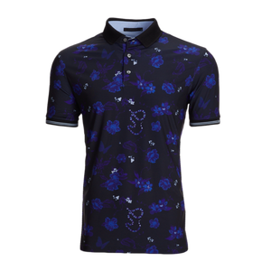 Chemise rose à manches courtes pour homme, 100 % polyester, couleur unie, tissu tricoté, coupe décontractée, boutonnée, séchage rapide - Product Image 2