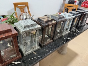 Accesorios de lápida europea, farolillos de tumbas de granito de varios colores, farolillos <span class=keywords><strong>solares</strong></span> conmemorativos de <span class=keywords><strong>cementerio</strong></span> de piedra <span class=keywords><strong>para</strong></span> funeral - Product Image 5