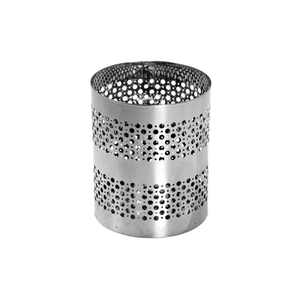 Poubelle design attrayante en acier inoxydable, poubelle décorative ronde à ouverture supérieure pour la maison, le bureau, la cuisine, la salle de bain - Product Image 2