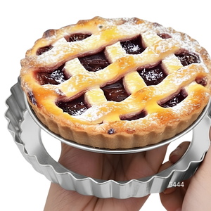 Mini 3 Inch Tart <b>Pan</b> Removable Bottom Loose Bottom Fluted Tart <b>Pan</b> Round Instant Pot Quiche <b>Pan</b> for Oven Baking - Product Image 3