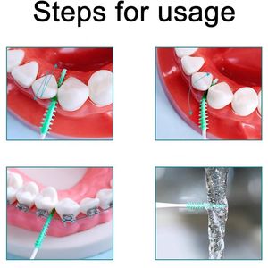 300 Palillos Dentales Desechables de Silicona Suave, Cepillos Interdentales Premium de Doble Uso para una Limpieza Dental Eficaz - Product Image 2