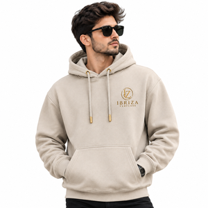 Sudadera con Capucha Unisex de Invierno, 100% Algodón Tejido, Color Sólido, Ecológica, Corte Holgado, con Logotipo Personalizado Impreso en Serigrafía en la Parte Delantera - Product Image 1