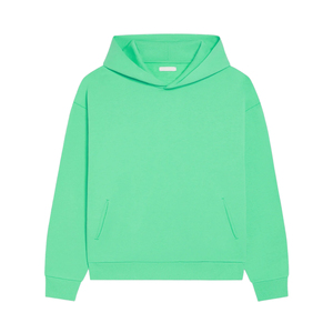 เสื้อฮู้ดโอเวอร์ไซส์ผู้หญิงแบบสั่งทำ OEM ODM สีพื้น ผ้าฟลีซคอตตอน มีกระเป๋า เหมาะสำหรับใส่ลำลองในฤดูใบไม้ร่วง - Product Image 4
