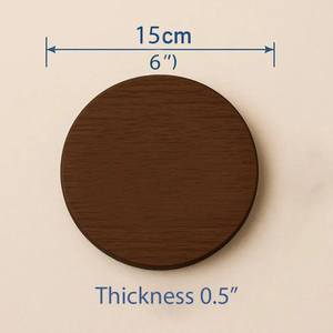 Posavasos de madera con forma de concha marina, perfecto para la decoración de mesas de comedor tropicales y como base para perfumes o velas. - Product Image 6