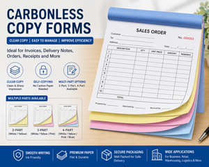 Libretas de Recibos Personalizadas OEM de 2 Capas A4, Encuadernadas con Pegamento, Sin Carbón, para Tiendas Minoristas, Impresión de Papel y Cartón - Product Image 2