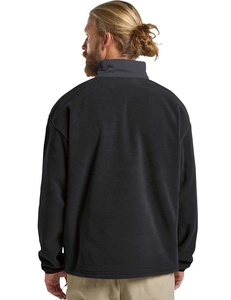 Chaqueta de Forro Polar para Hombre con Cierre de Cremallera, Color Sólido, Cuello Alto, Resistente al Viento, Informal, Corte Regular, Material de Poliéster Tejido - Product Image 4