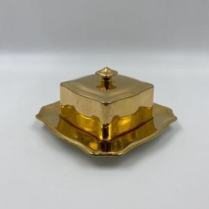 Handcrafted Pure <b>Copper</b> Butter Dish With Brass <b>Knob</b> Classic Rose Gold Butter Keeper For Luxury Hotel And Restaurant Tableware - Product Image 2