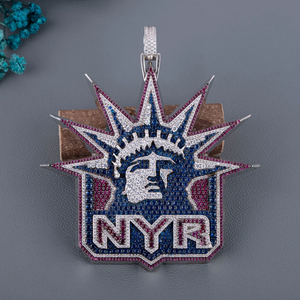 Colgante de Plata de Ley 925 con Diamantes de Moissanita, Estilo Hip Hop, para Hombre y Mujer, Joyería de Lujo Brillante, Regalo - Product Image 3