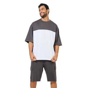 Nouveau 2025 été hommes coton T-Shirt Shorts ensemble respirant décontracté Twin tenues personnalisé OEM en gros - Product Image 6