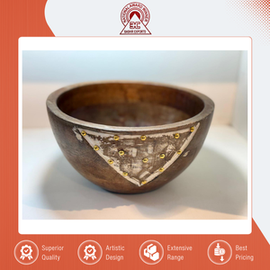 Suministro al por Mayor de Vajilla de Alta Calidad, Ecológica y de Lujo para el Hogar y la Cocina, Tazón Redondo de Madera Tallada, Buen Precio - Product Image 2