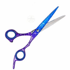 Ciseaux de barbier professionnels unisexes pour la coupe et l'effilage des cheveux, ciseaux droits avec étui noir gratuit - Product Image 2