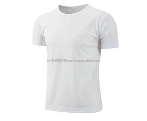 Camiseta Deportiva de Manga Corta de Secado Rápido para Verano, Diseño en Blanco, con Logotipo Personalizado OEM al por Mayor - Product Image 4