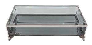 กล่องเก็บเครื่องประดับแก้วขายดีที่สุด พร้อมเคลือบโลหะสีทอง กล่องเครื่องประดับหรูหรา ฝาแก้ว กรอบโลหะ - Product Image 5