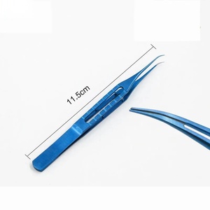 Pinces à cils en acier inoxydable de précision, pointe lisse, outils professionnels pour l'application de cils volumineux - Product Image 5