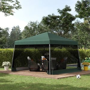 Tenda Pop-up a Rete 3x3 Metri con Altezza Regolabile e Borsa per il Trasporto per Uso Esterno e Giardino - Product Image 2