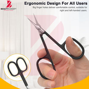 Tijeras para Cutículas de Acero Inoxidable con Punta Puntiaguda y Mango Negro, de Alta Calidad para Salón, con Cuchillas Afiladas - Product Image 2