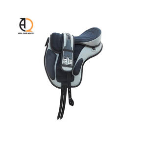 Selle de cheval en cuir véritable, équipement d'équitation, ensemble de selle en cuir de vache véritable - Product Image 4