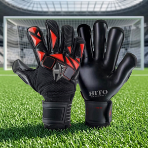Meilleurs gants de gardien de but de football rouges taille 4 5 6 – Nouveauté du meilleur fournisseur avec logo personnalisé – Gants de gardien de but pour attraper le ballon - Product Image 4