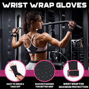 OEM Custom Logo Gym Gloves Weight Lifting Workout Gloves Anti <b>Slip</b> Breathable Fitness Training Gloves with Wrist Support - Product Image 4